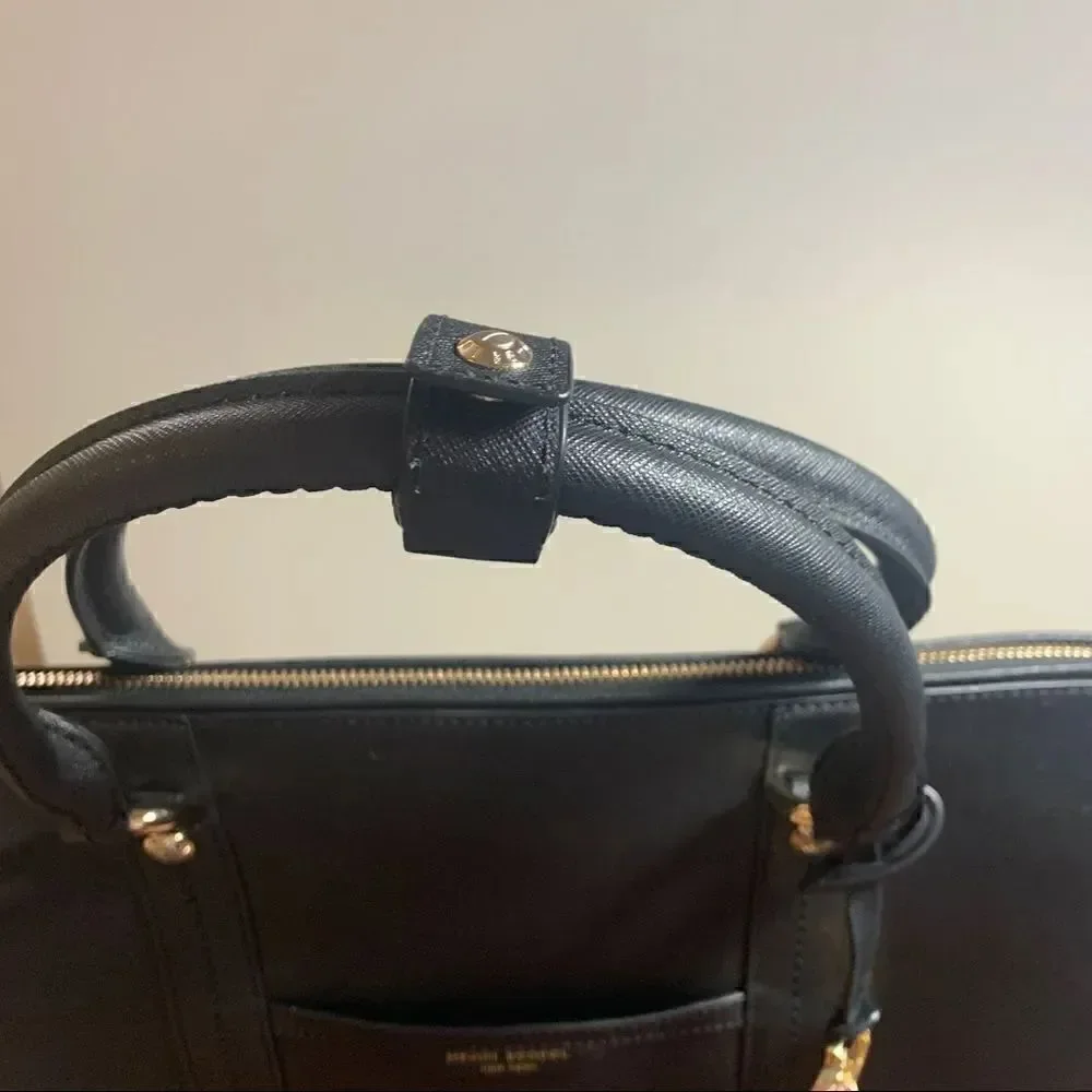 Henri Bendel West 57th Leather Laptop Briefcase